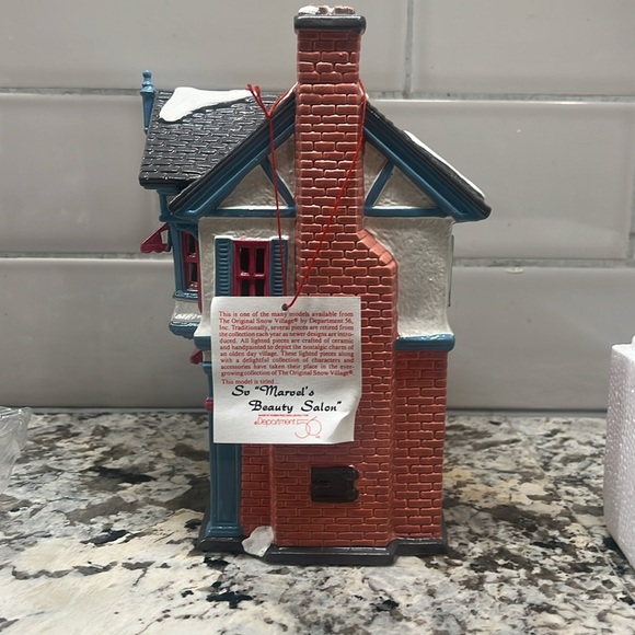 Dept‎ 56 The Original Snow Village Marvels Beauty Salon NO light - Picture 6 of 8